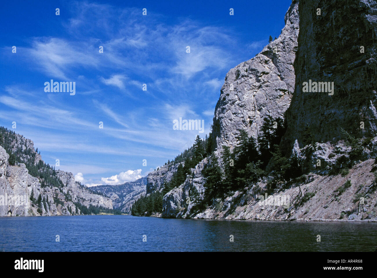 Gates of the Mountain limestone cliffs Holter Lake Recreation Area