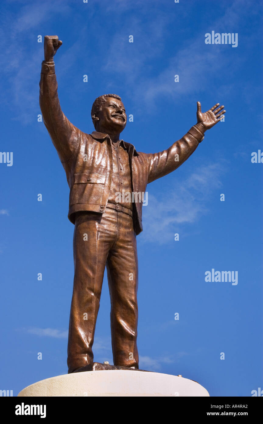 Statue of Luis Donaldo Colosio Murrieta in Puerto Penasco Sonora Mexico Stock Photo