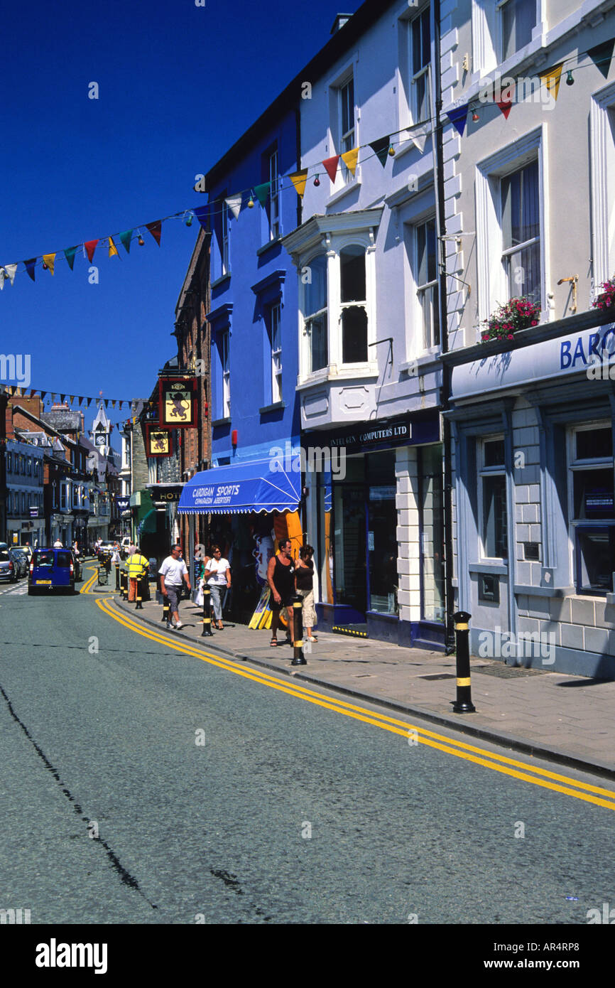 Pendre Street Cardigan Ceredigion West Wales Stock Photo Alamy