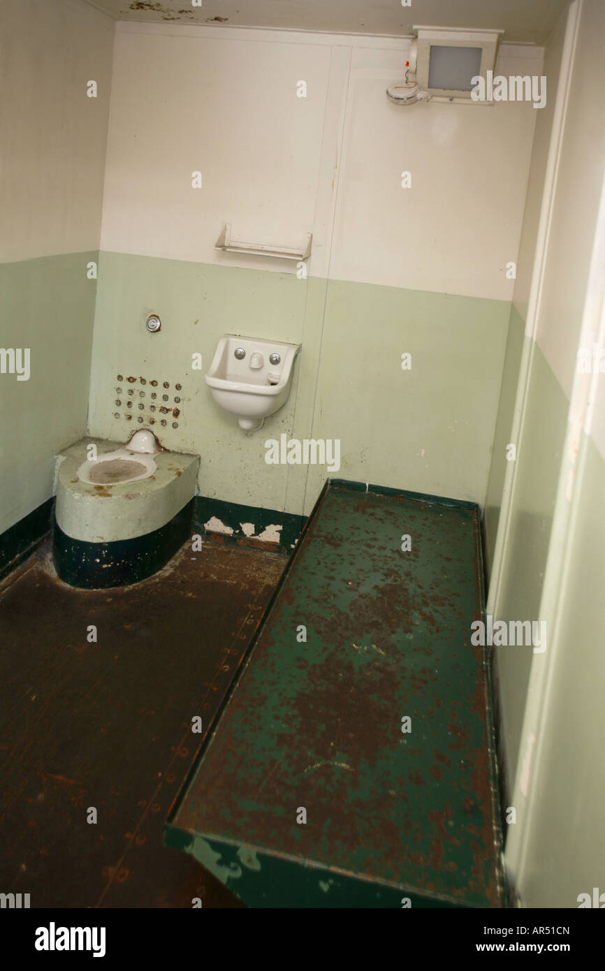 Prison Cell, Alcatraz, San Francisco, California, USA Stock Photo