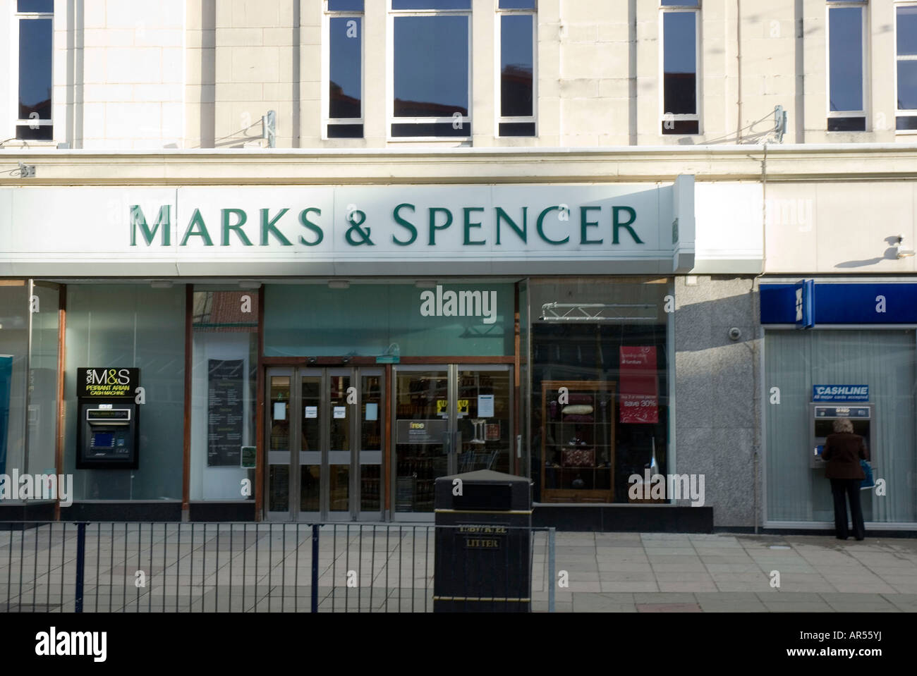 Marks & Spencer Shop front UK Stock Photo Alamy