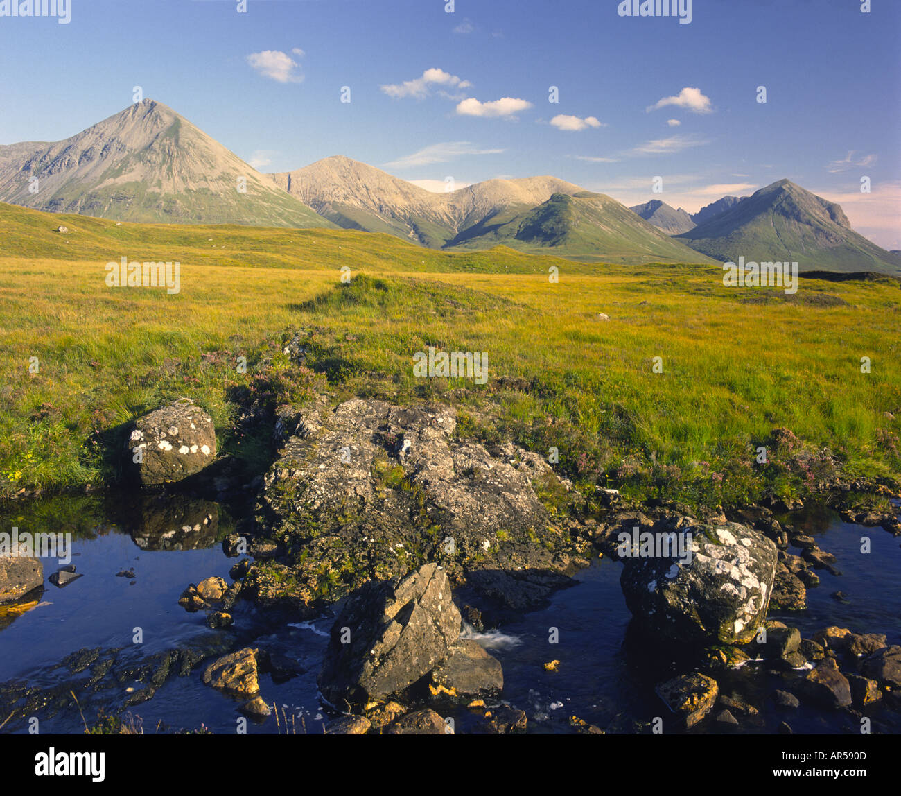 Black Cullins Mountains Inverness-shire Highlands Scotland   GPLM 1122 Stock Photo