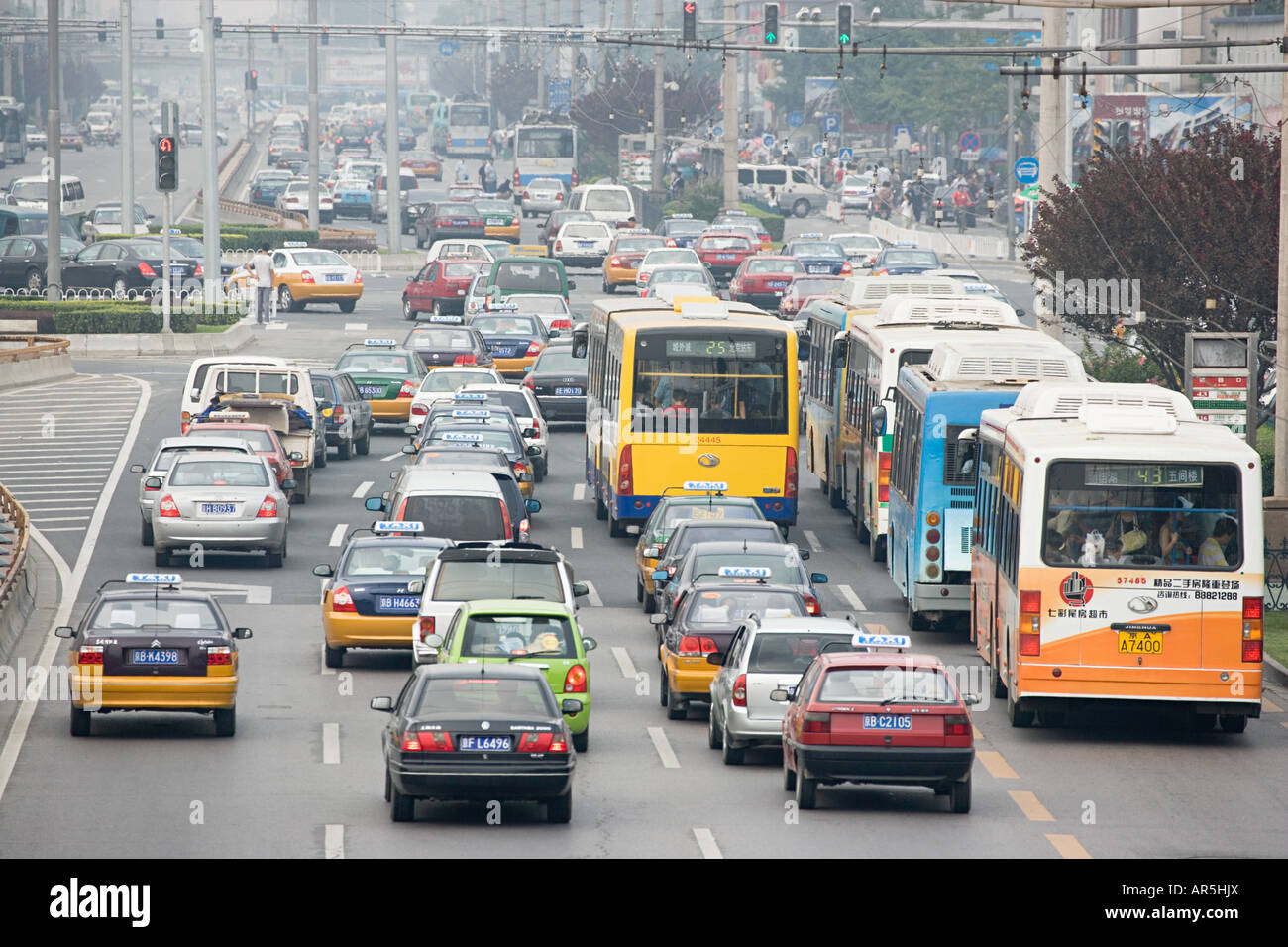 Chinese traffic jam Stock Photo - Alamy