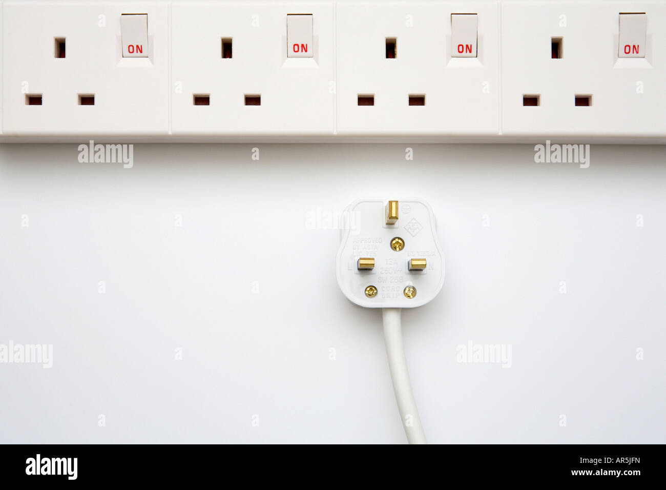 A plug and extension cord Stock Photo Alamy
