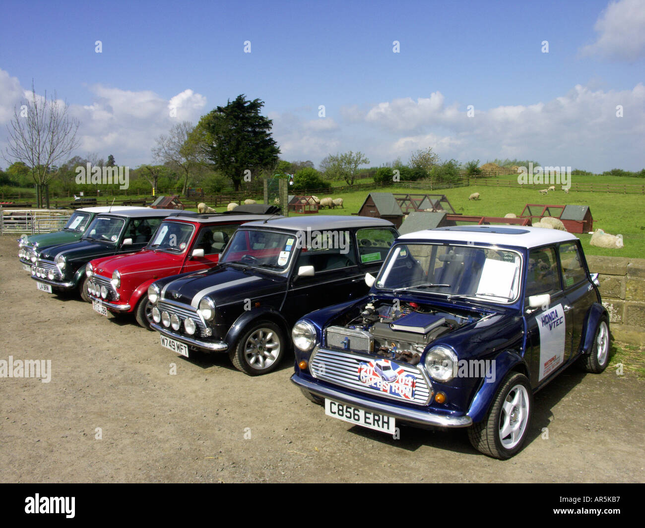 Mini Car Rally, Middlesbrough, North Yorks, England Stock Photo Alamy