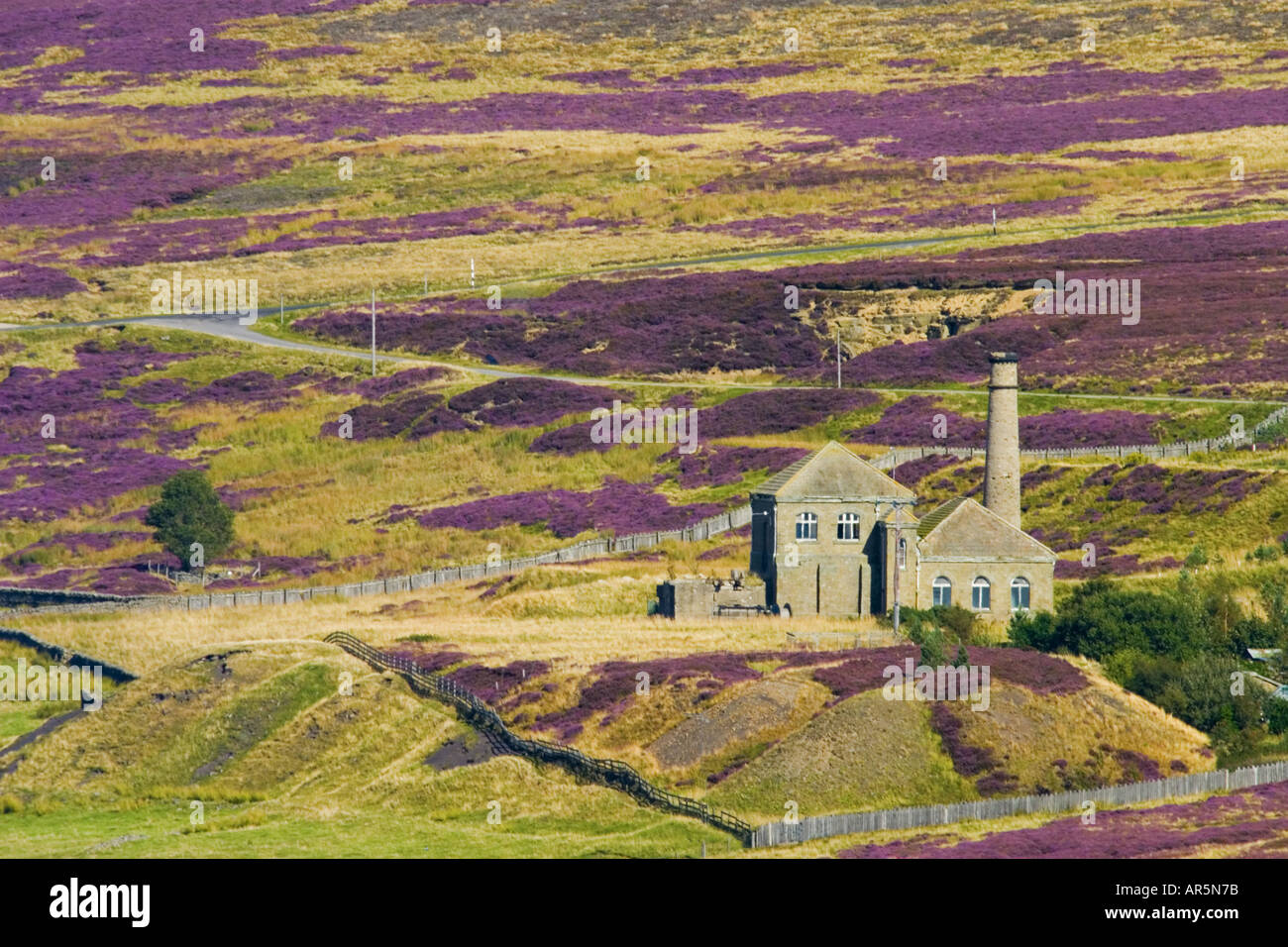 Old Fluorspar Mine Workings Stock Photo
