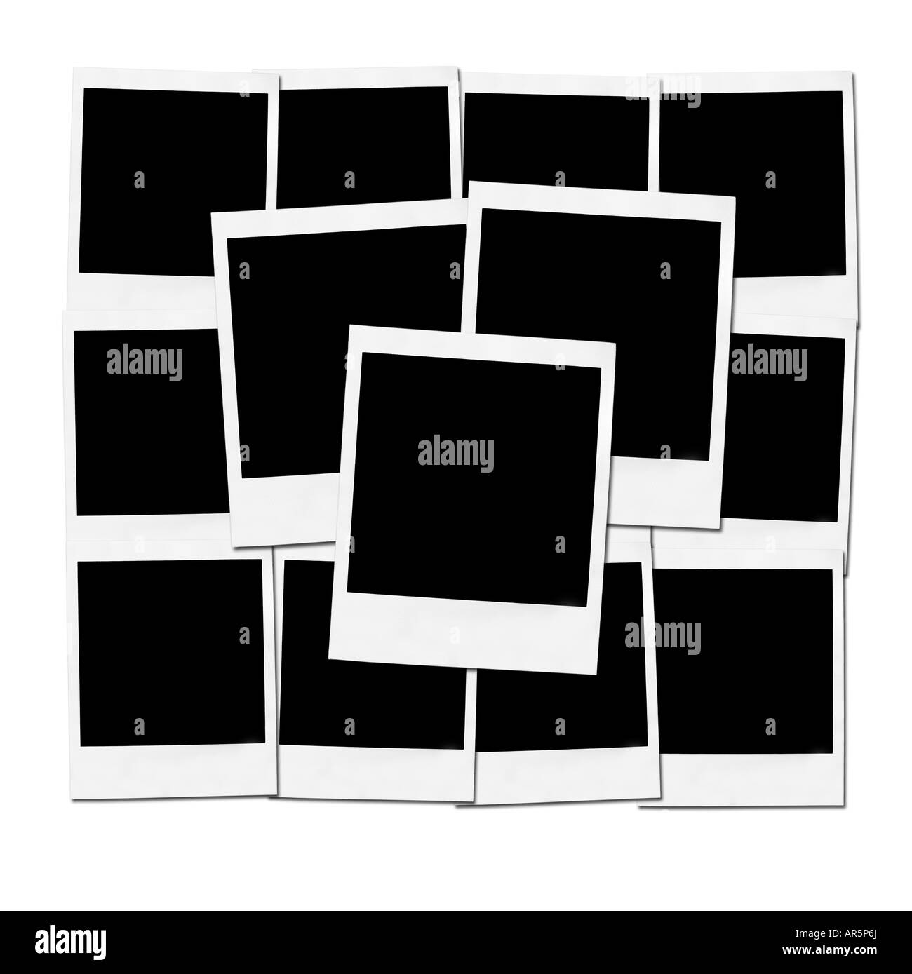 collection of instant camera frames on white background Stock Photo Alamy
