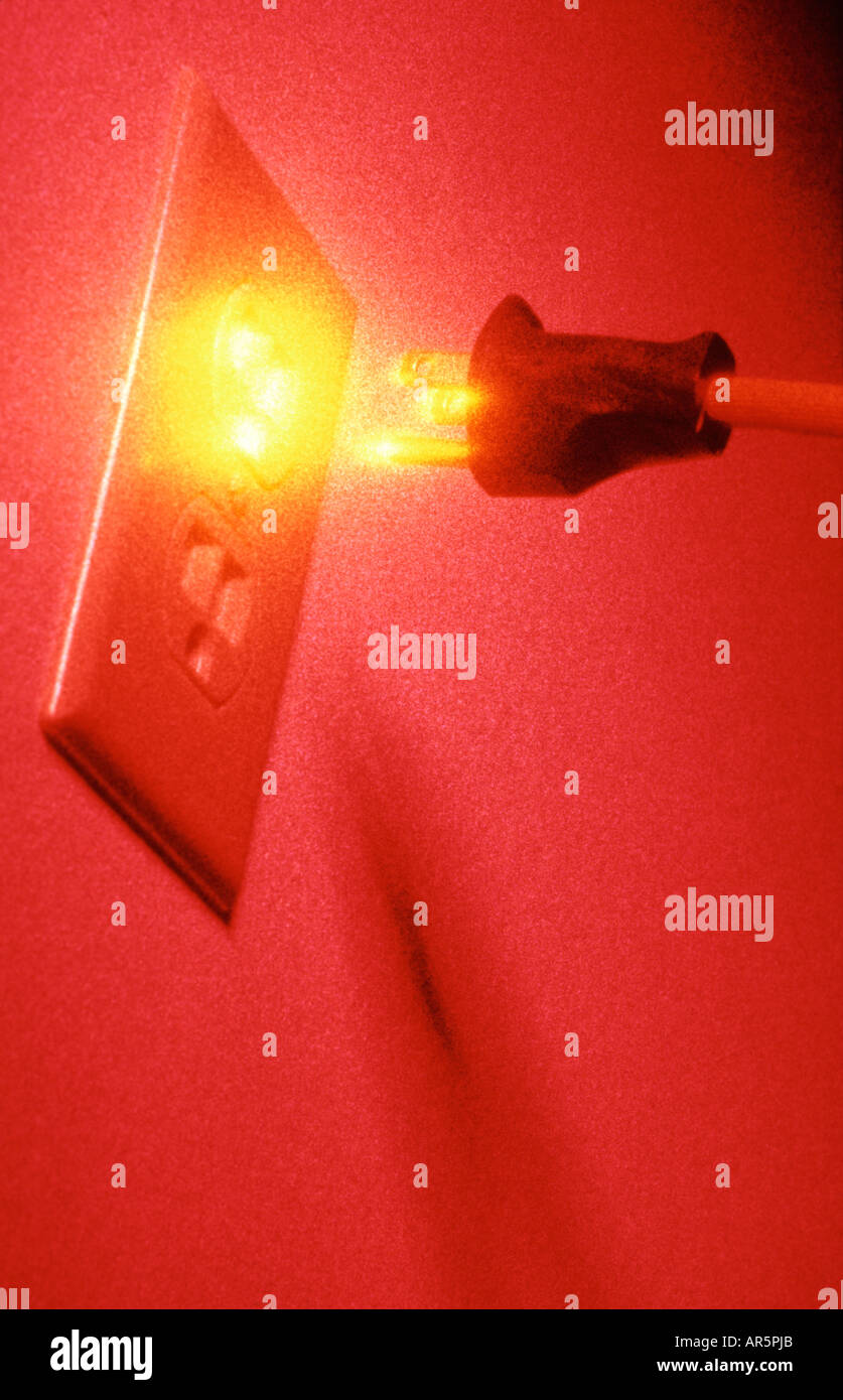 Plug and wall outlet Stock Photo Alamy