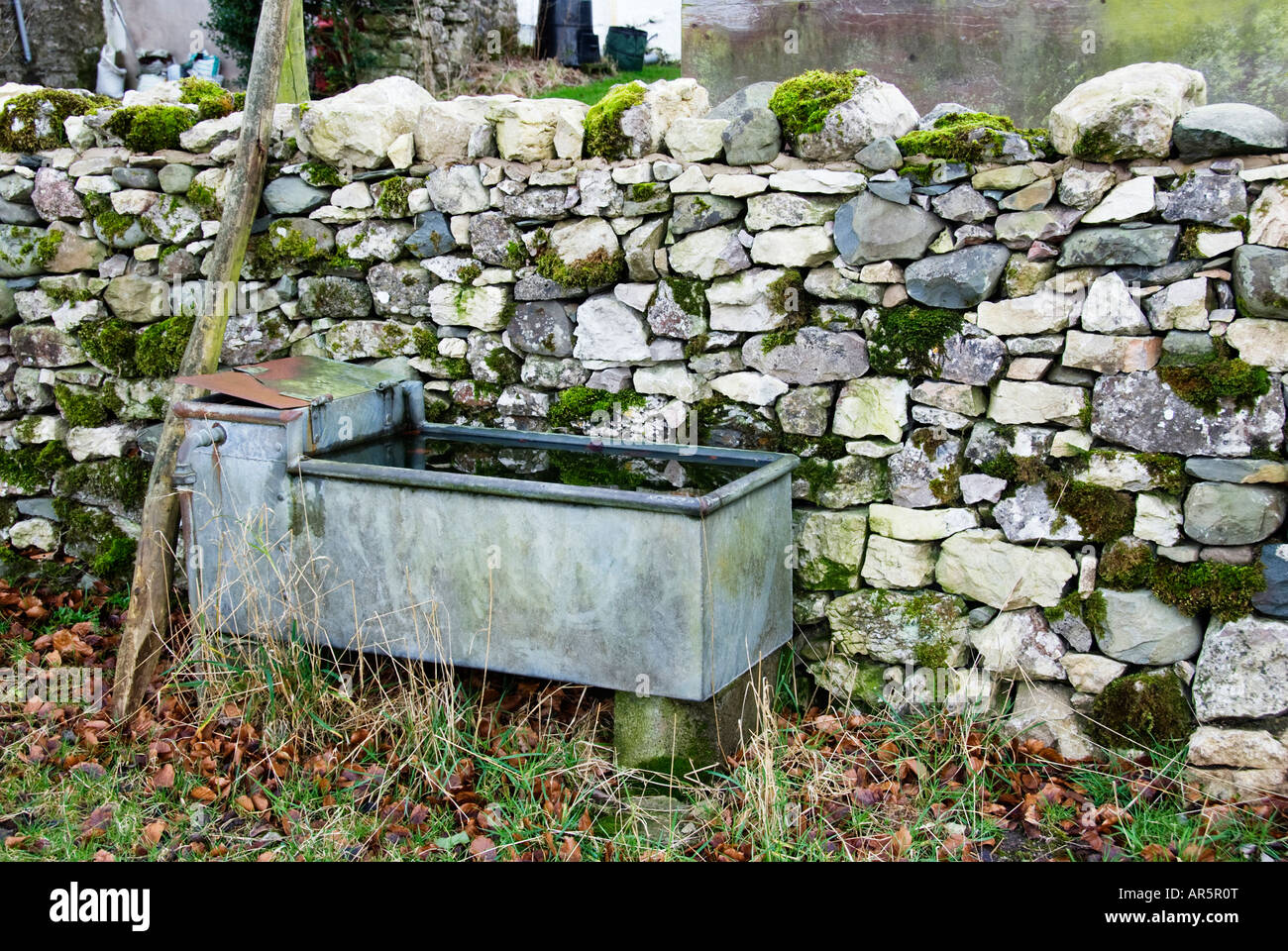 agricultural metal water trough Stock Photo Alamy