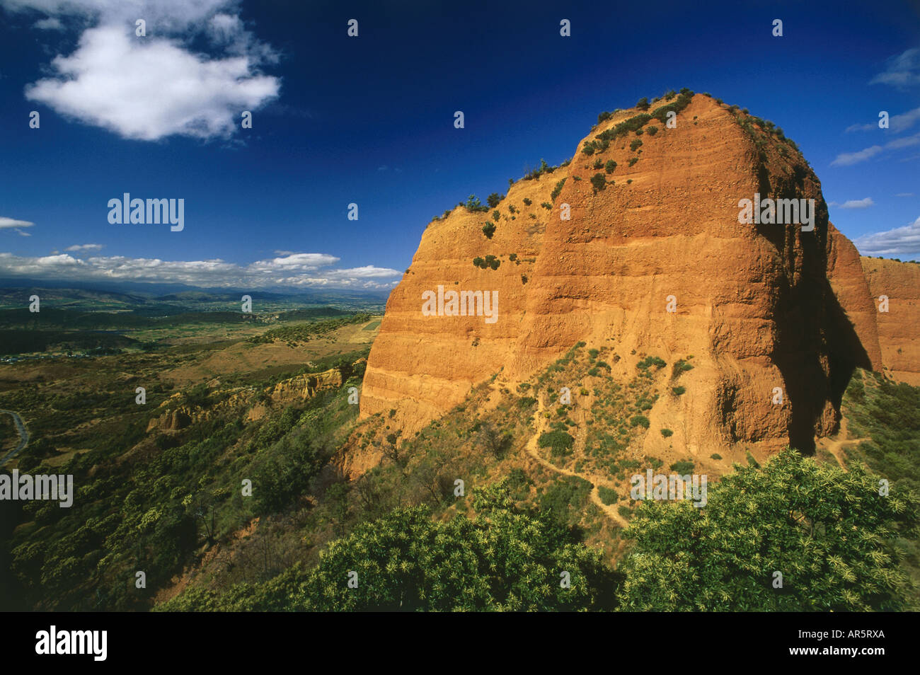 Las Medulas, remains of a Roman gold mine, Montes Aquilianos, Province Leon, Castilla-Leon, Spain Stock Photo