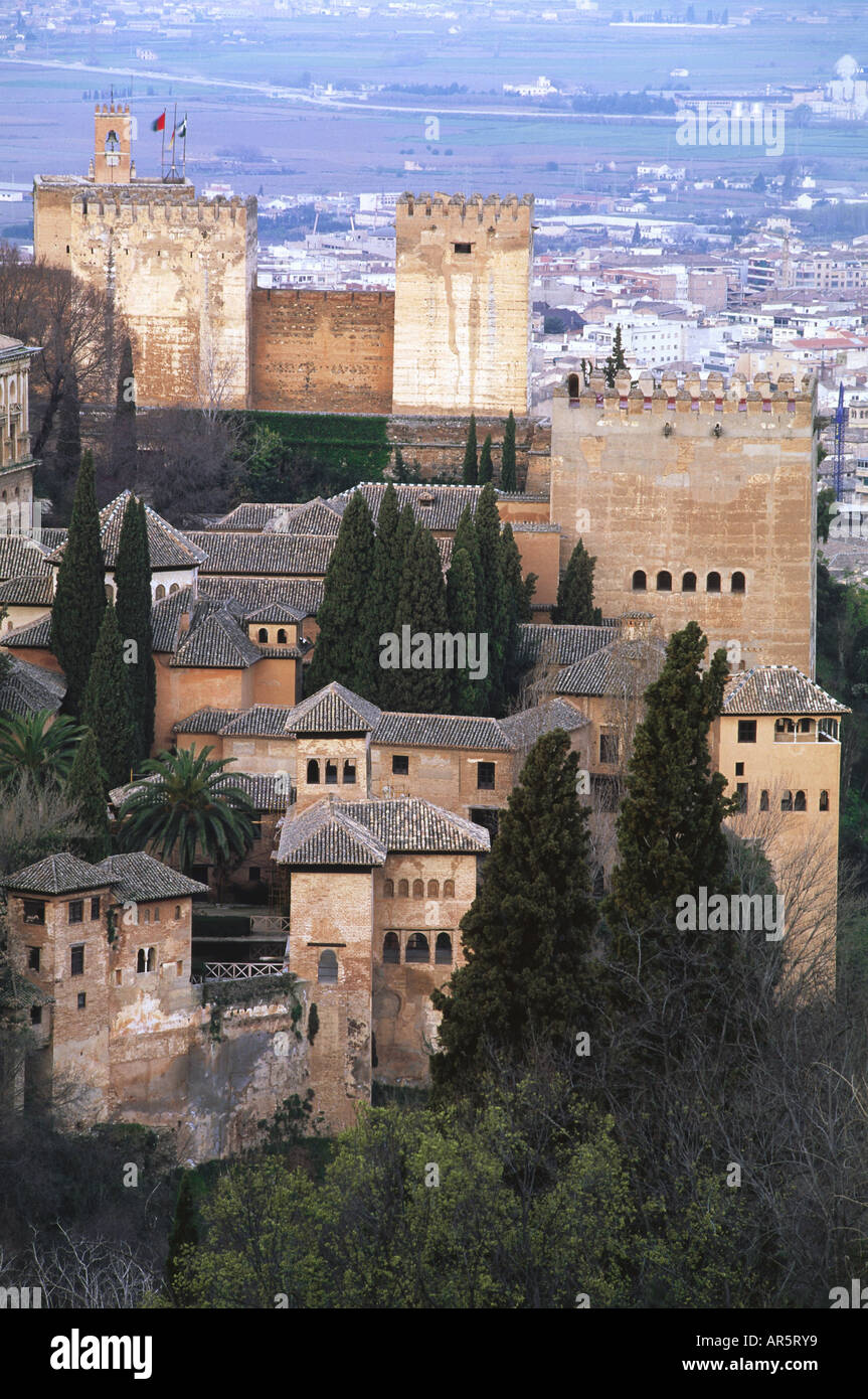 View from Silla del Moro, General life on Alhambra, Granada, Andalusia,  Spain Stock Photo - Alamy