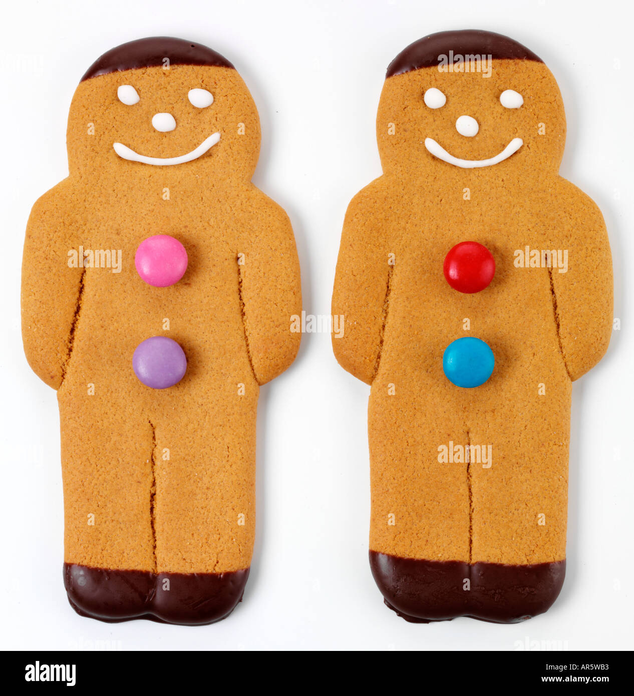 TWO GINGERBREAD MEN Stock Photo Alamy
