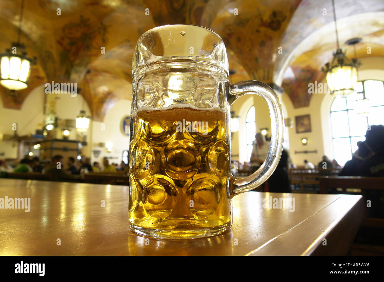 Germany Bavaria Munich Hofbräuhaus Beer Hall Stock Photo