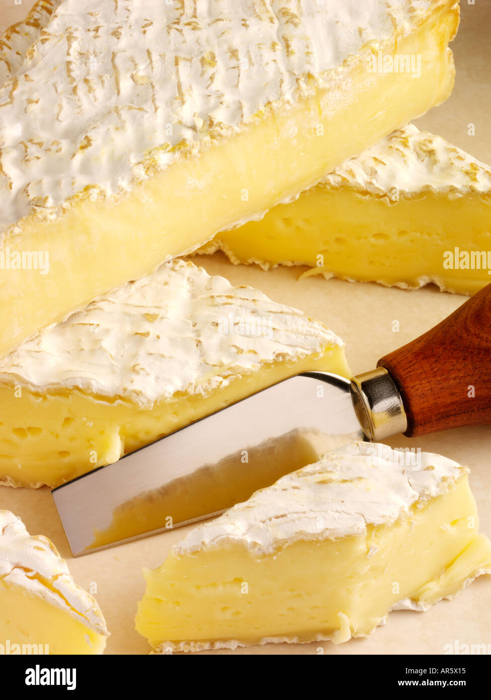 FRENCH BRIE CHEESE Stock Photo Alamy