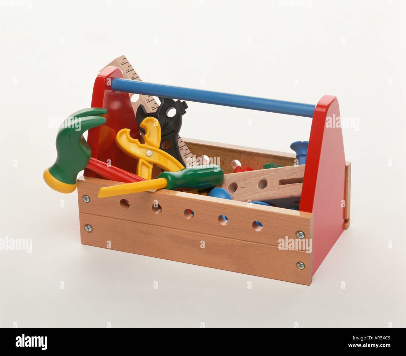 Child toy Toolbox Stock Photo
