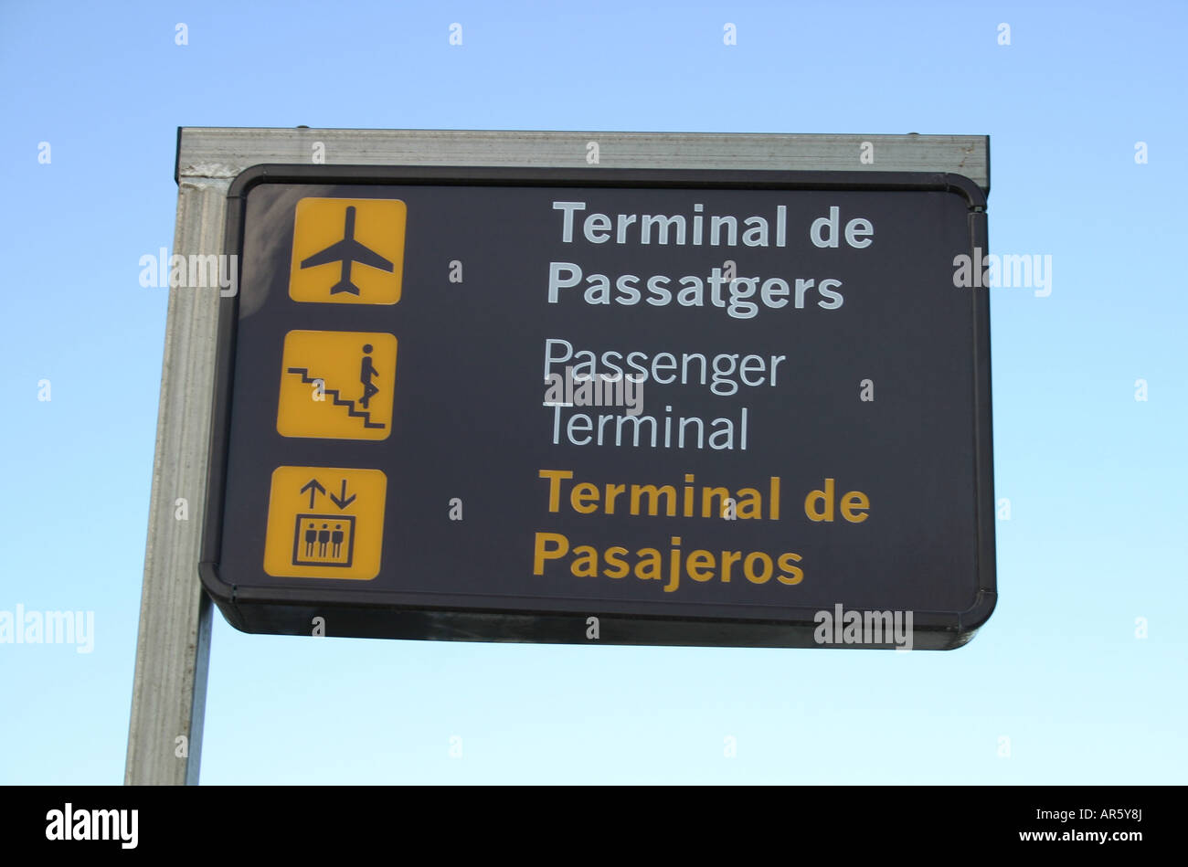 airport sign Stock Photo