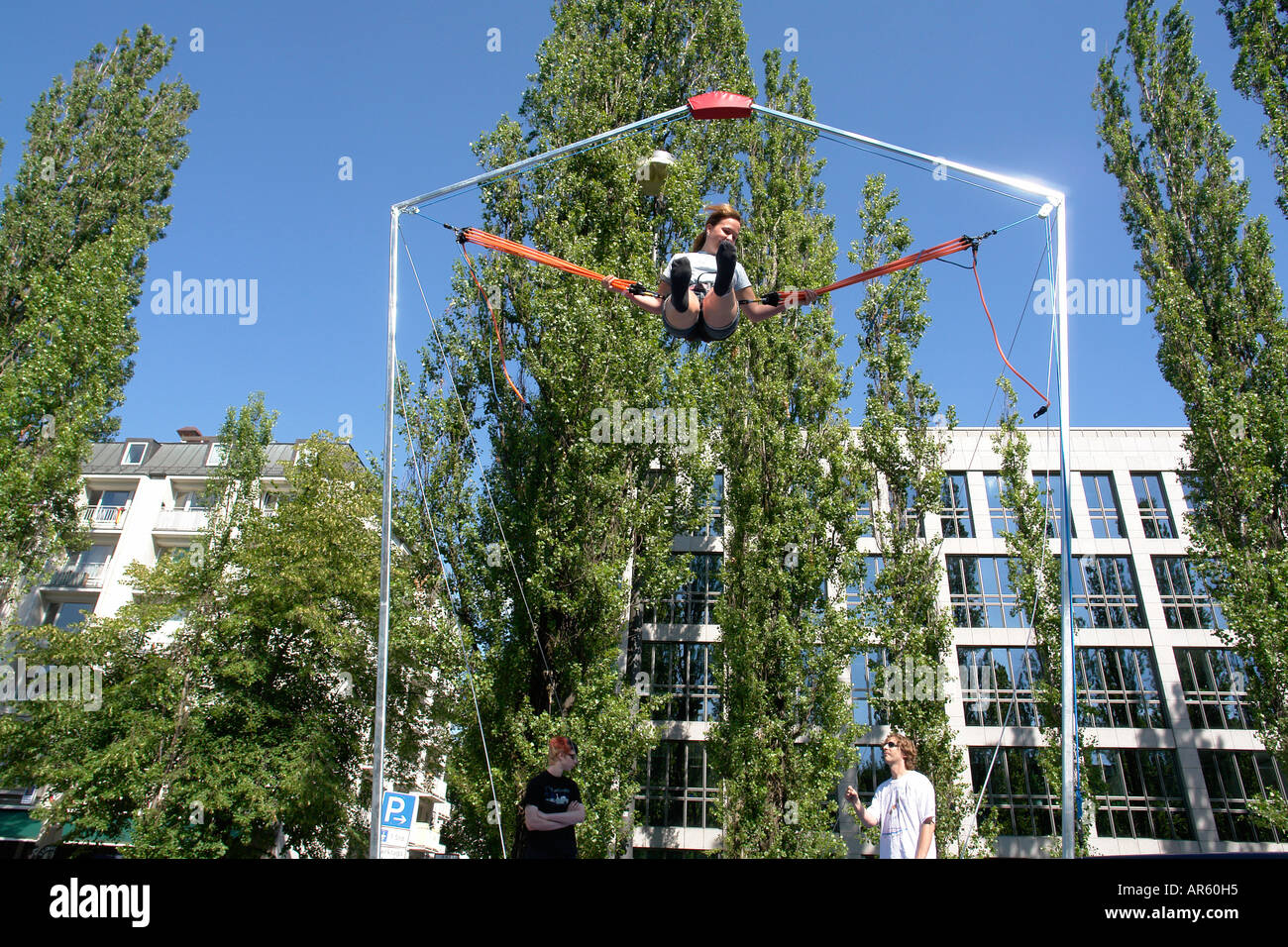 Bungee Trampolin High Resolution Stock Photography And Images Alamy