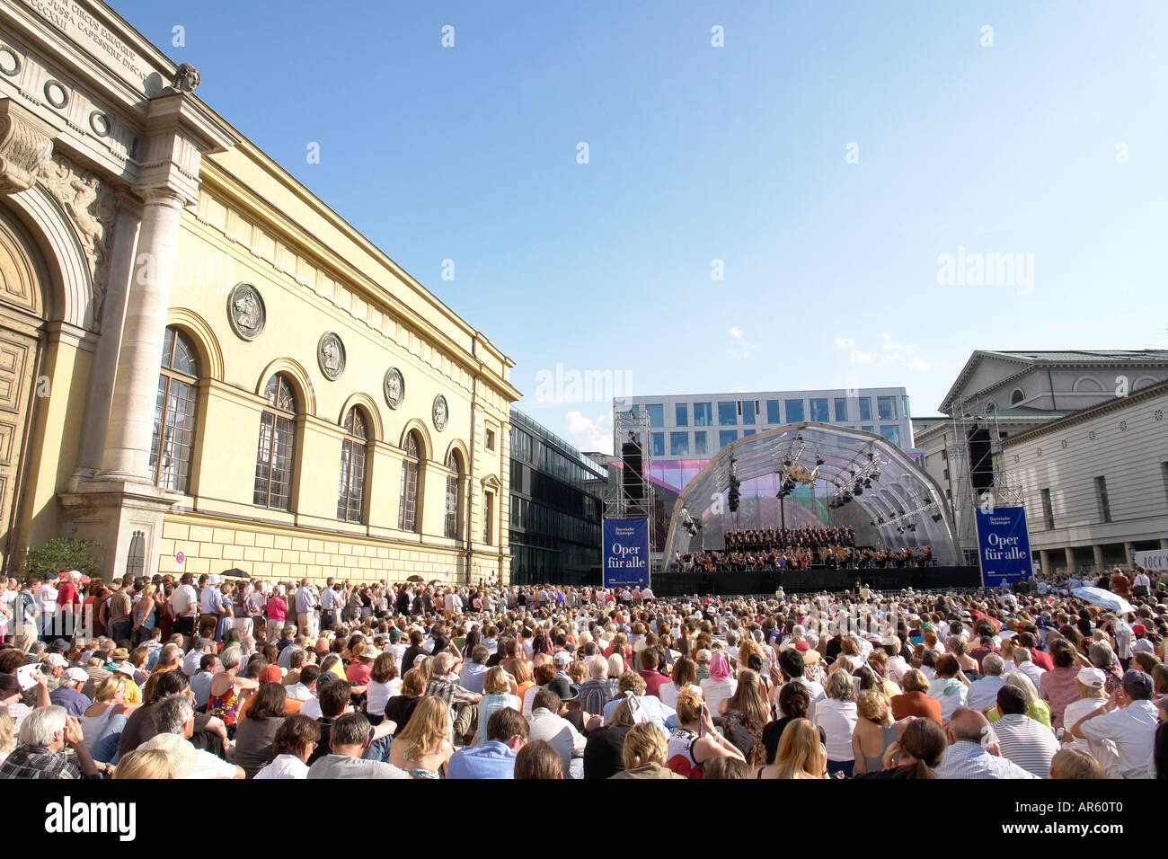 Open air concert in Munich Bavaria Germany Stock Photo Alamy