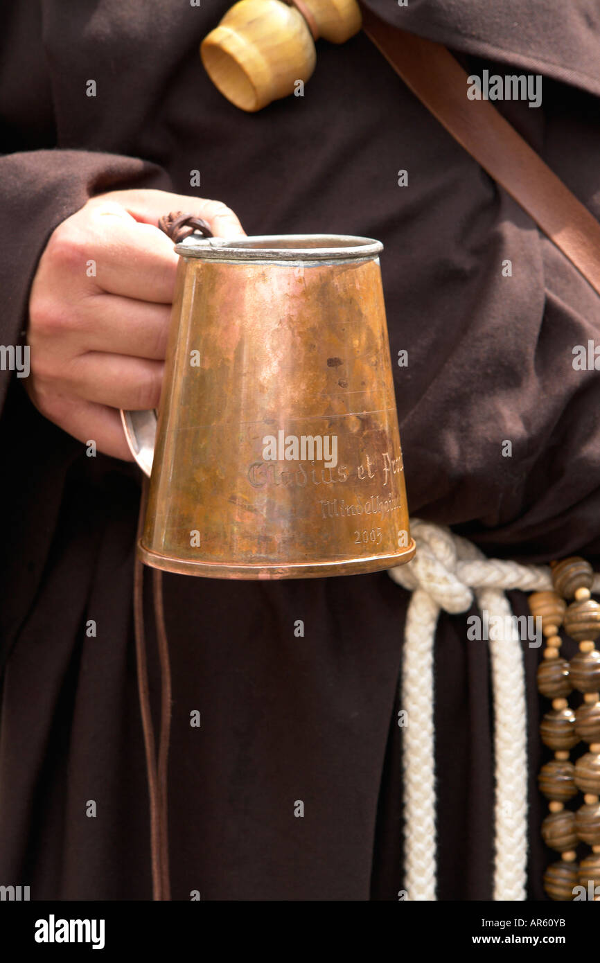 Catholic Monk Drink Beer Stock Photo Alamy