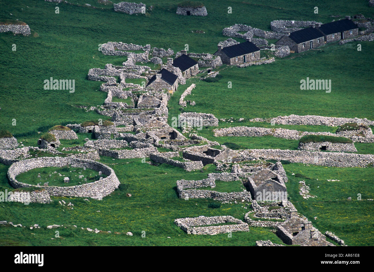 The Old Village Hirta St Kilda Scotland Stock Photo - Alamy