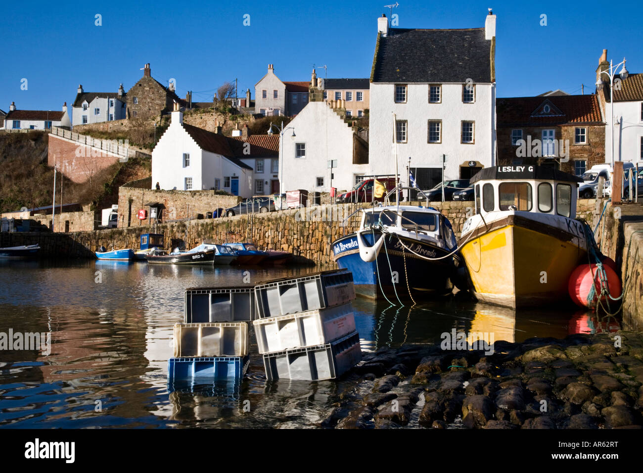 The fishing village of Crail in the East Neuk of Fife Scotland Stock