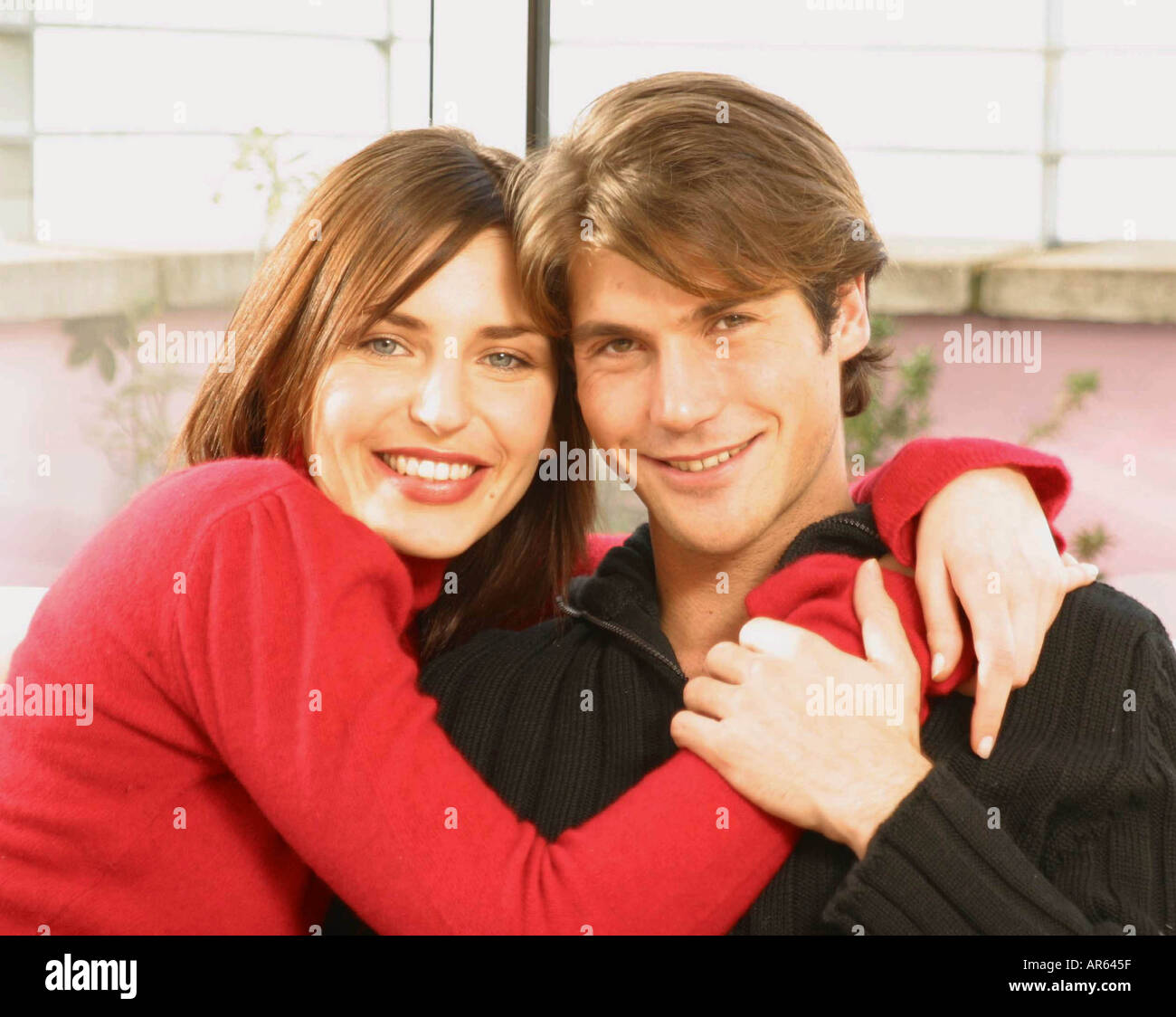 Arms Around His Neck High Resolution Stock Photography and Images - Alamy