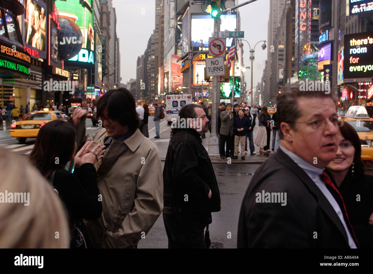 Shopping, Rush hour, Times Square, Manhattan, New York City, New York, United States of America, U.S.A. Stock Photo