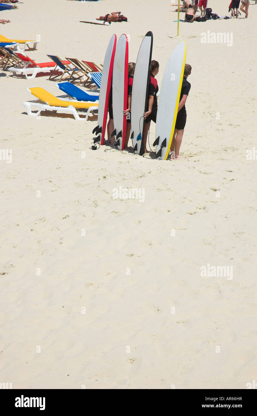 Surf school at Bondi Beach Sydney Australia Stock Photo