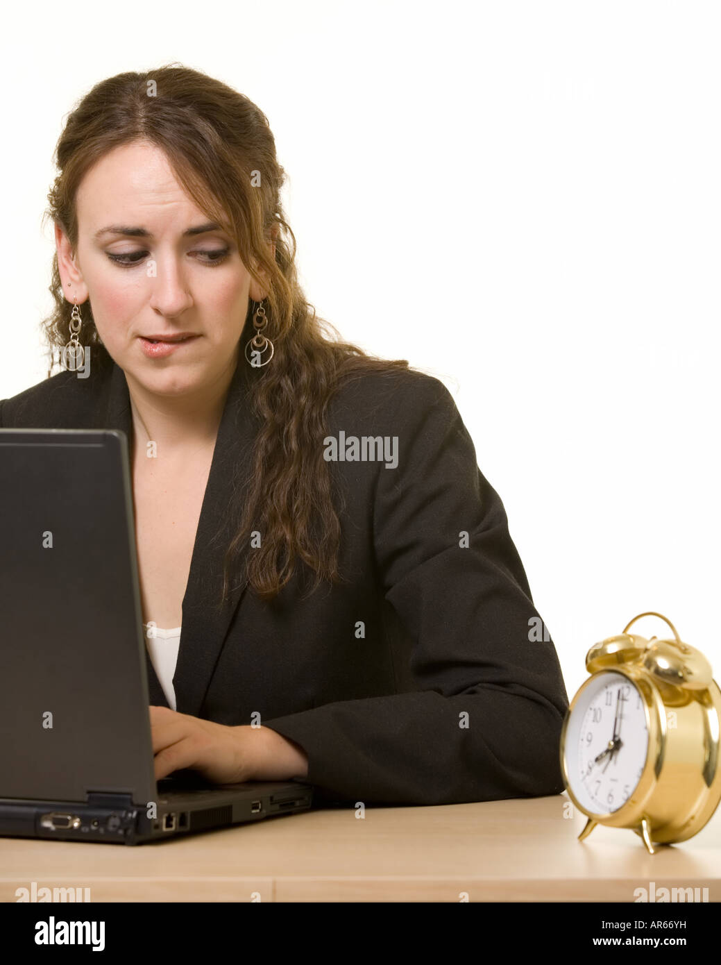 Watching the clock Stock Photo Alamy