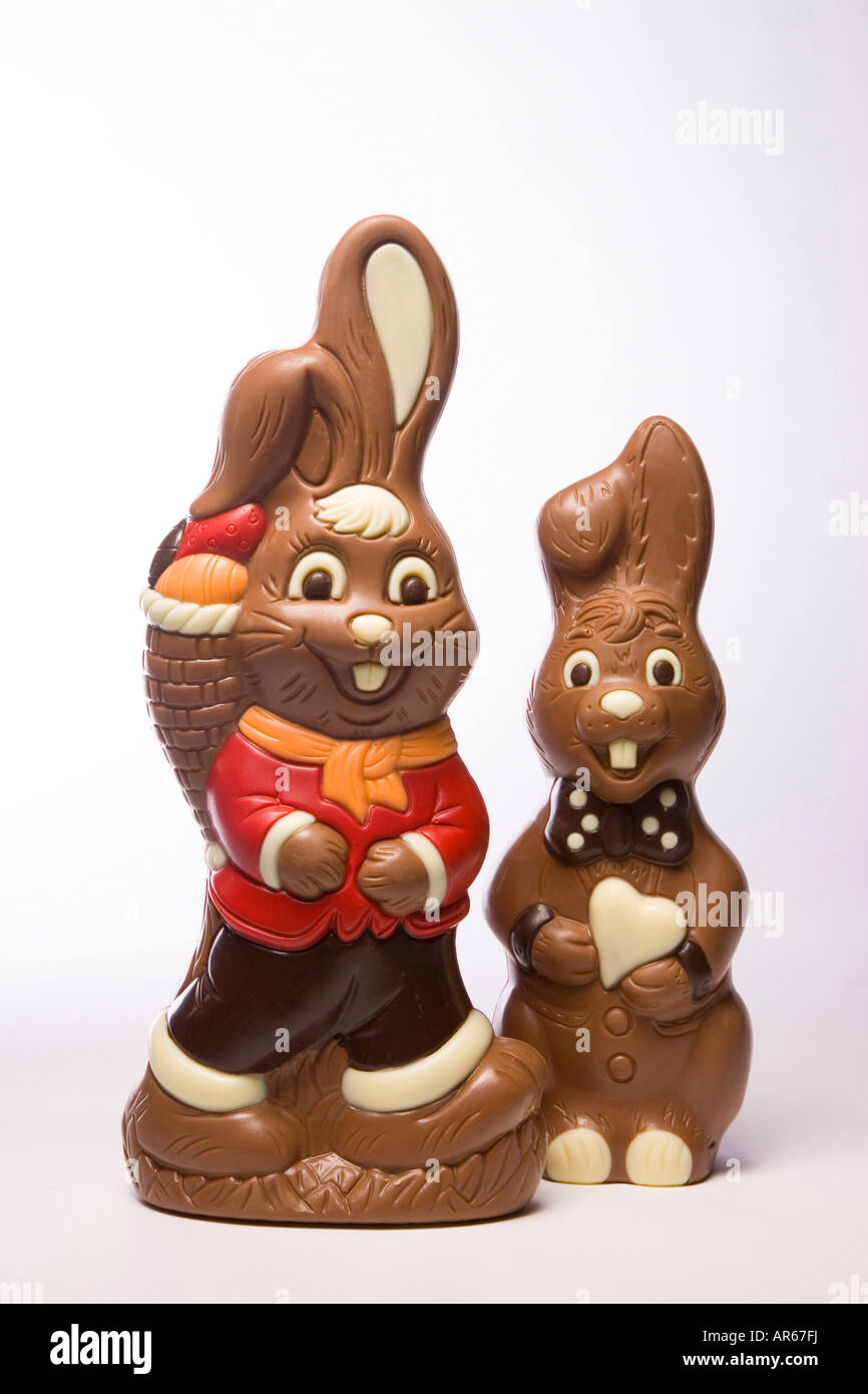 Chocolate hare Stock Photo
