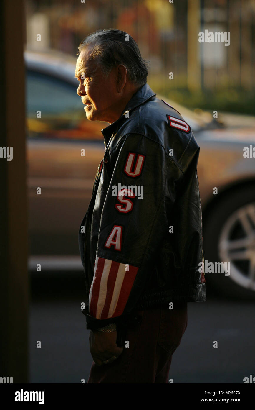 Asian American, The Strip, Las Vegas, Nevada, USA Stock Photo