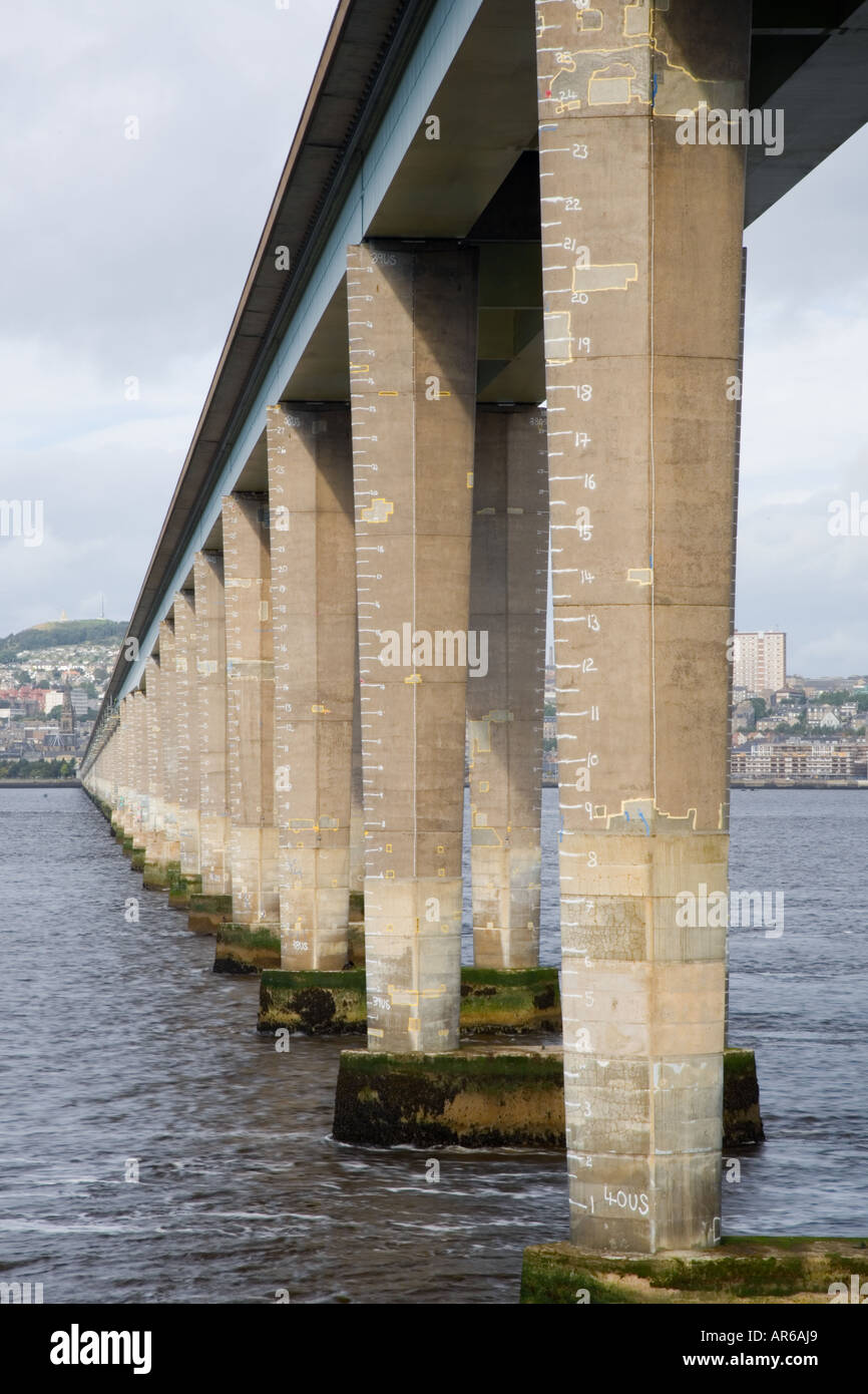The Tay Road Bridge with navigation channel, an important road bridge