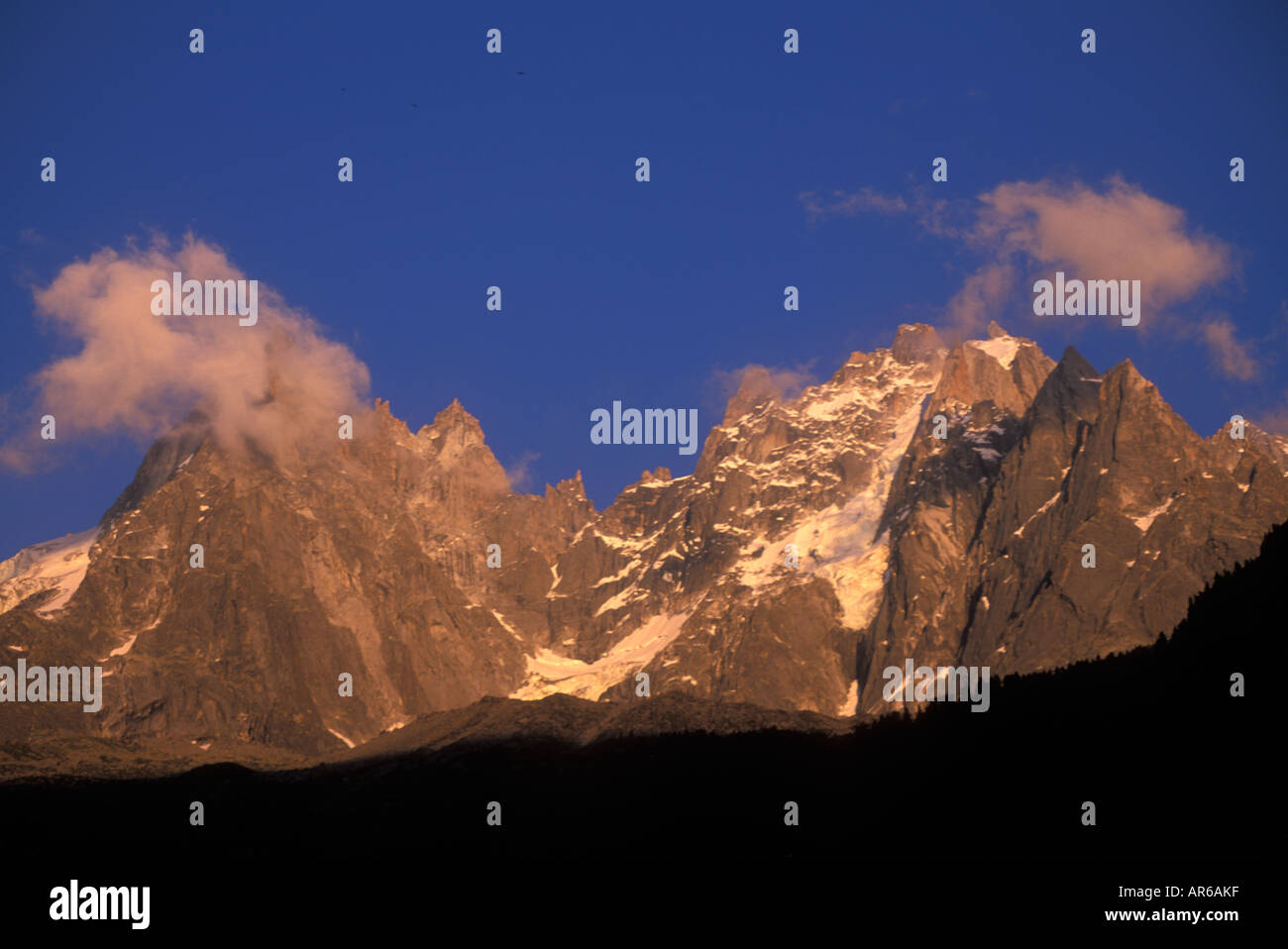 Mont Blanc Massif, Chamonix, France Stock Photo