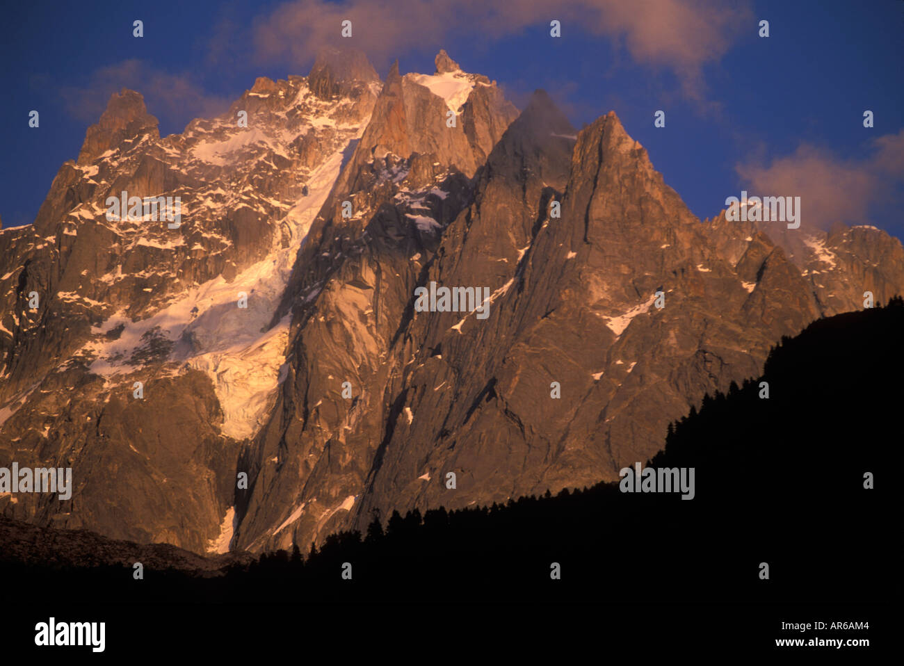 Mont Blanc Massif, Chamonix, France Stock Photo