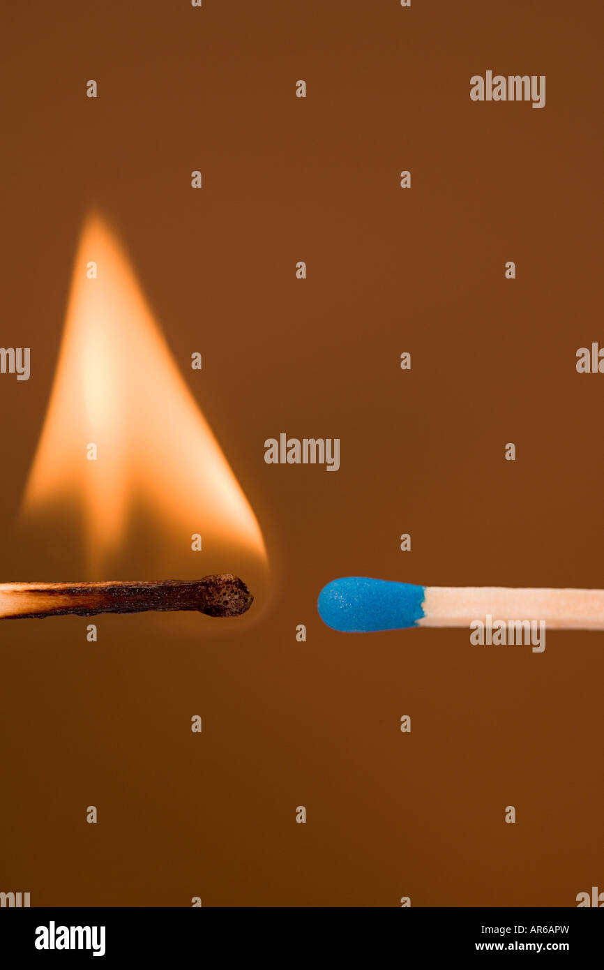 Lit and unlit matches Stock Photo Alamy