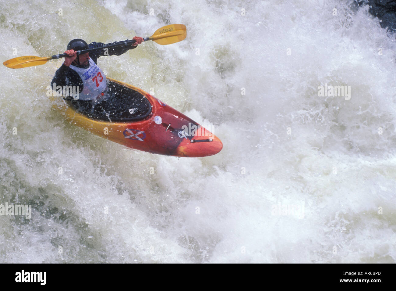 Kayaking, Gore Canyon, Colorado Stock Photo
