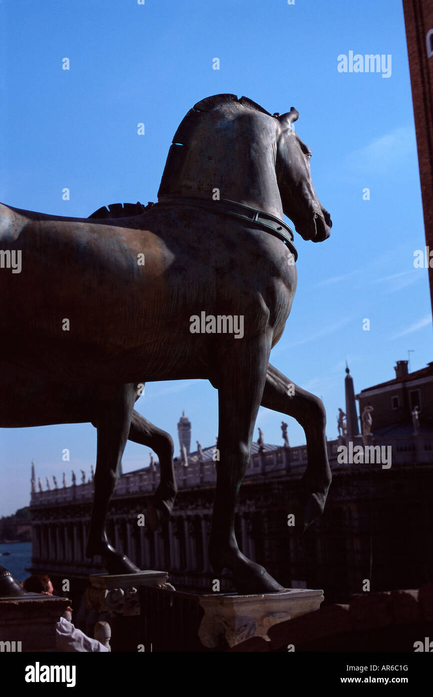 Statue of horse in Venice Italy Stock Photo Alamy