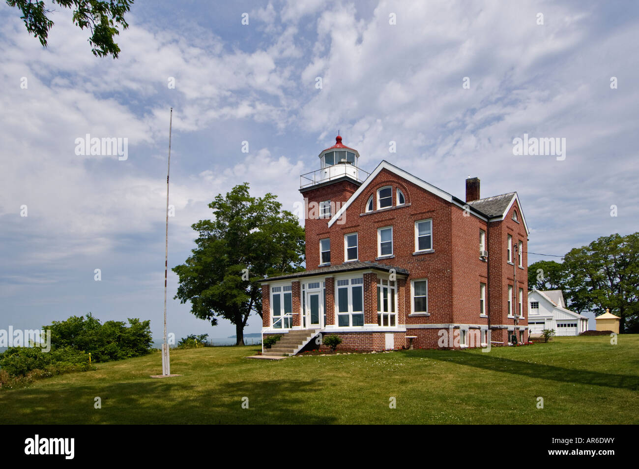 South Bass Island Lighthouse Lake Erie South Bass Island Ohio Stock