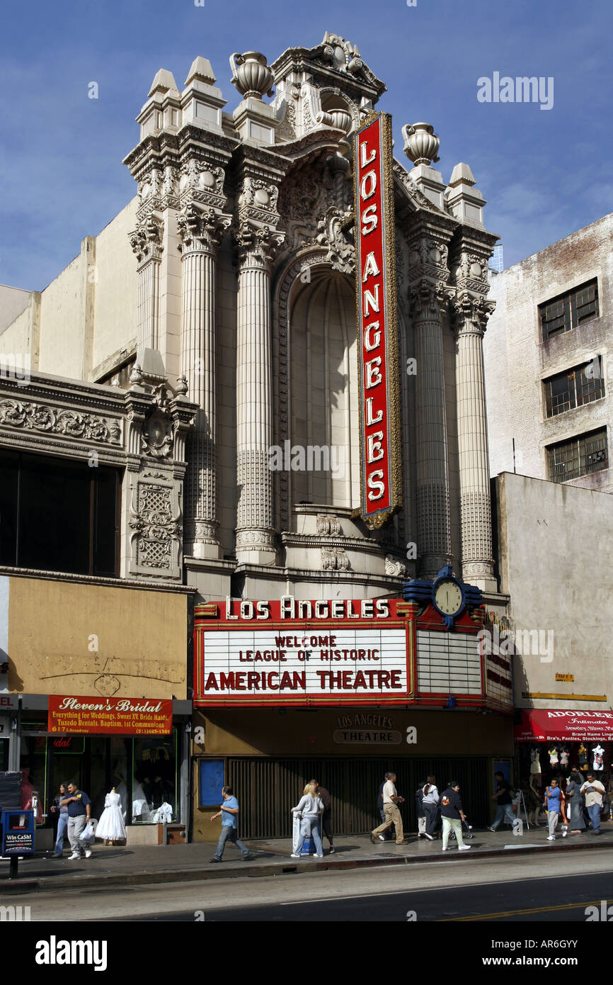 Los Angeles Theater, Downtown, Los Angeles, California, USA Stock Photo