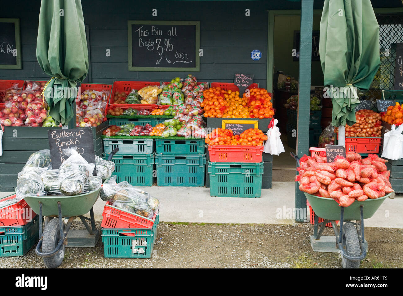 Fruit and Vegetable Stall Woodville Tararua North Island New Zealand