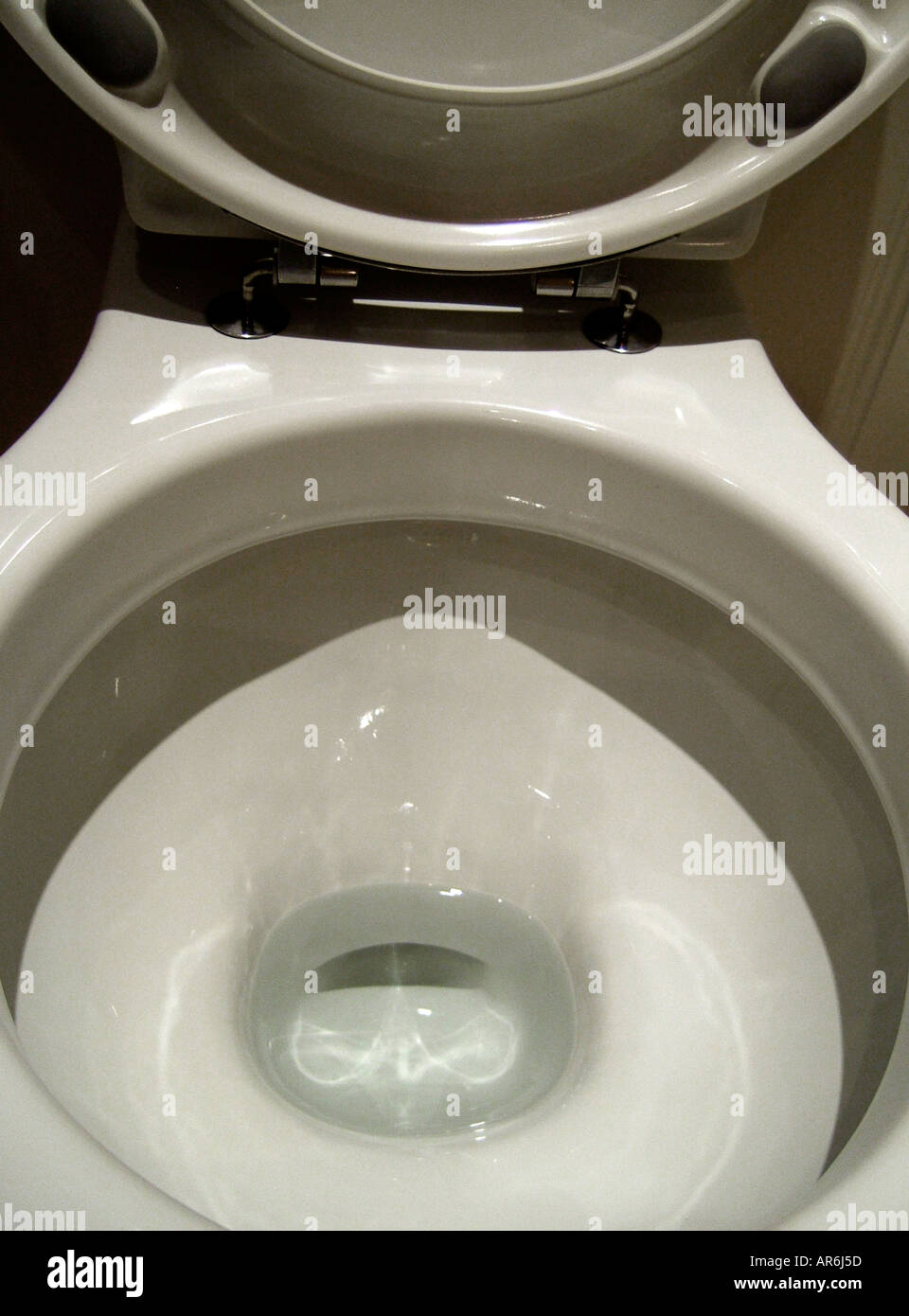 porcelain toilet bowl Stock Photo