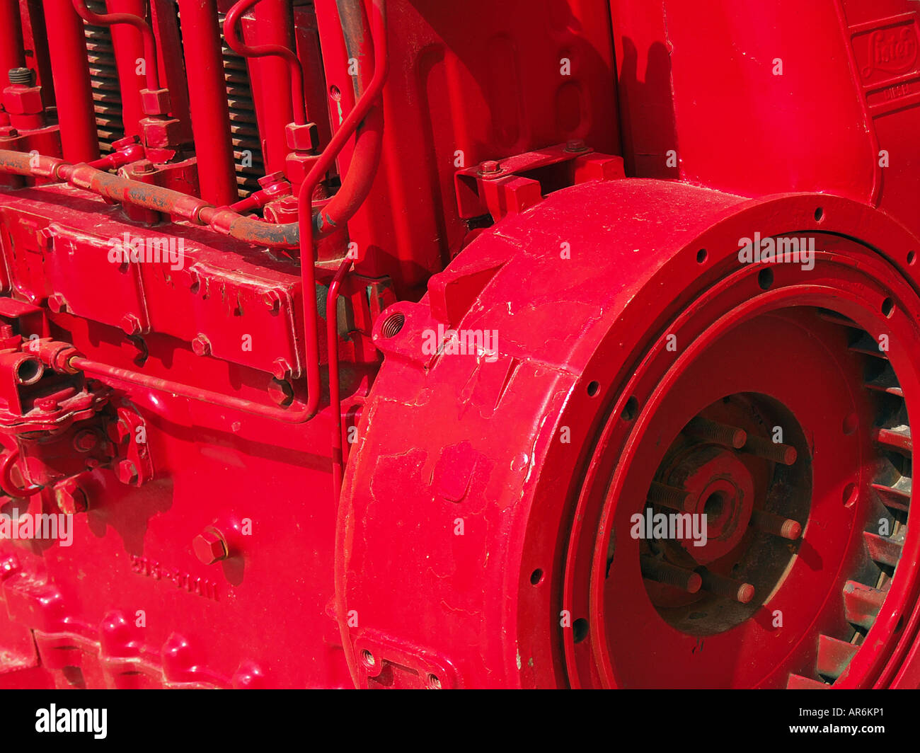 Red painted engine hi-res stock photography and images - Alamy