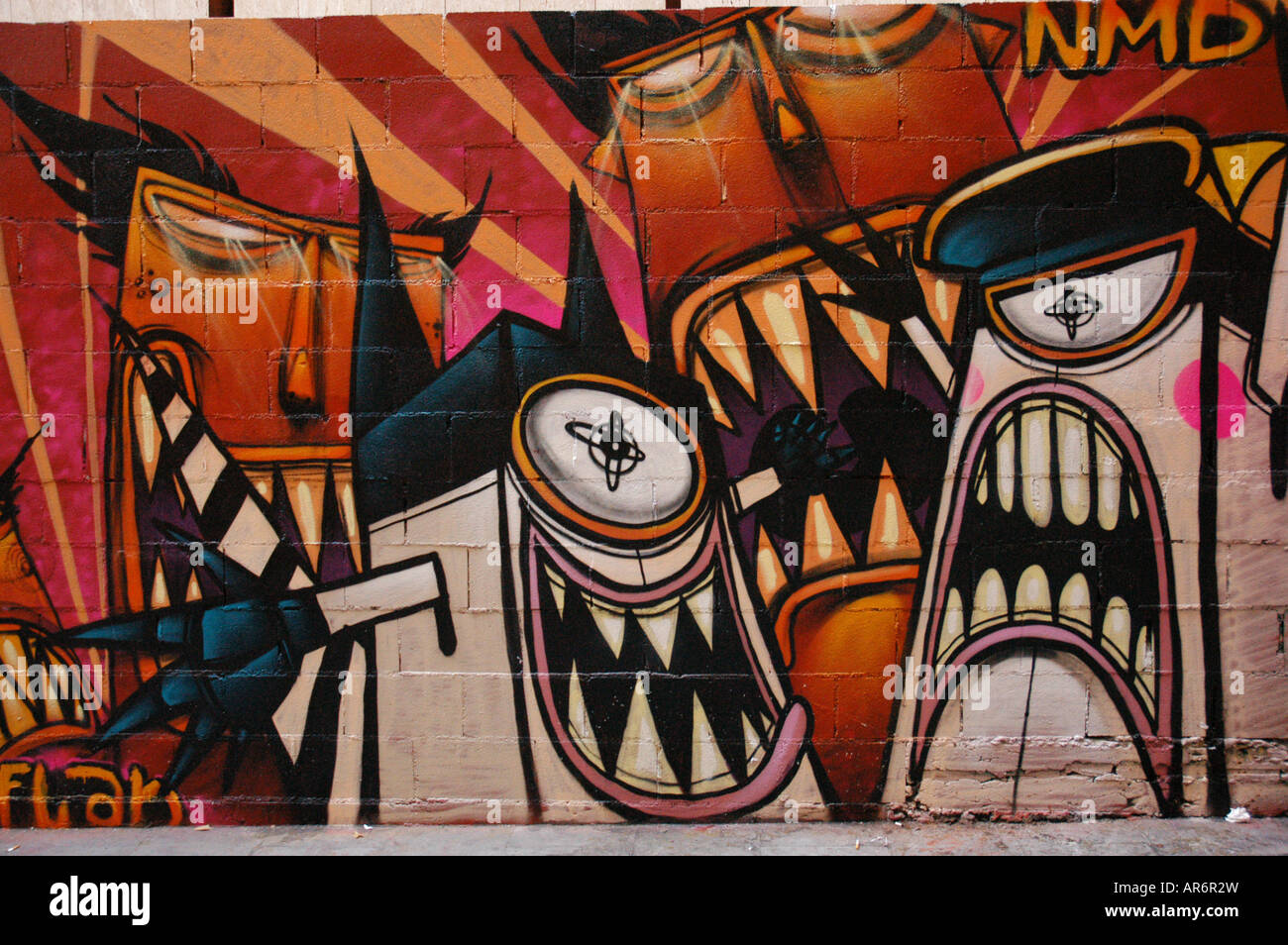 Graffiti Barcelona Stock Photo