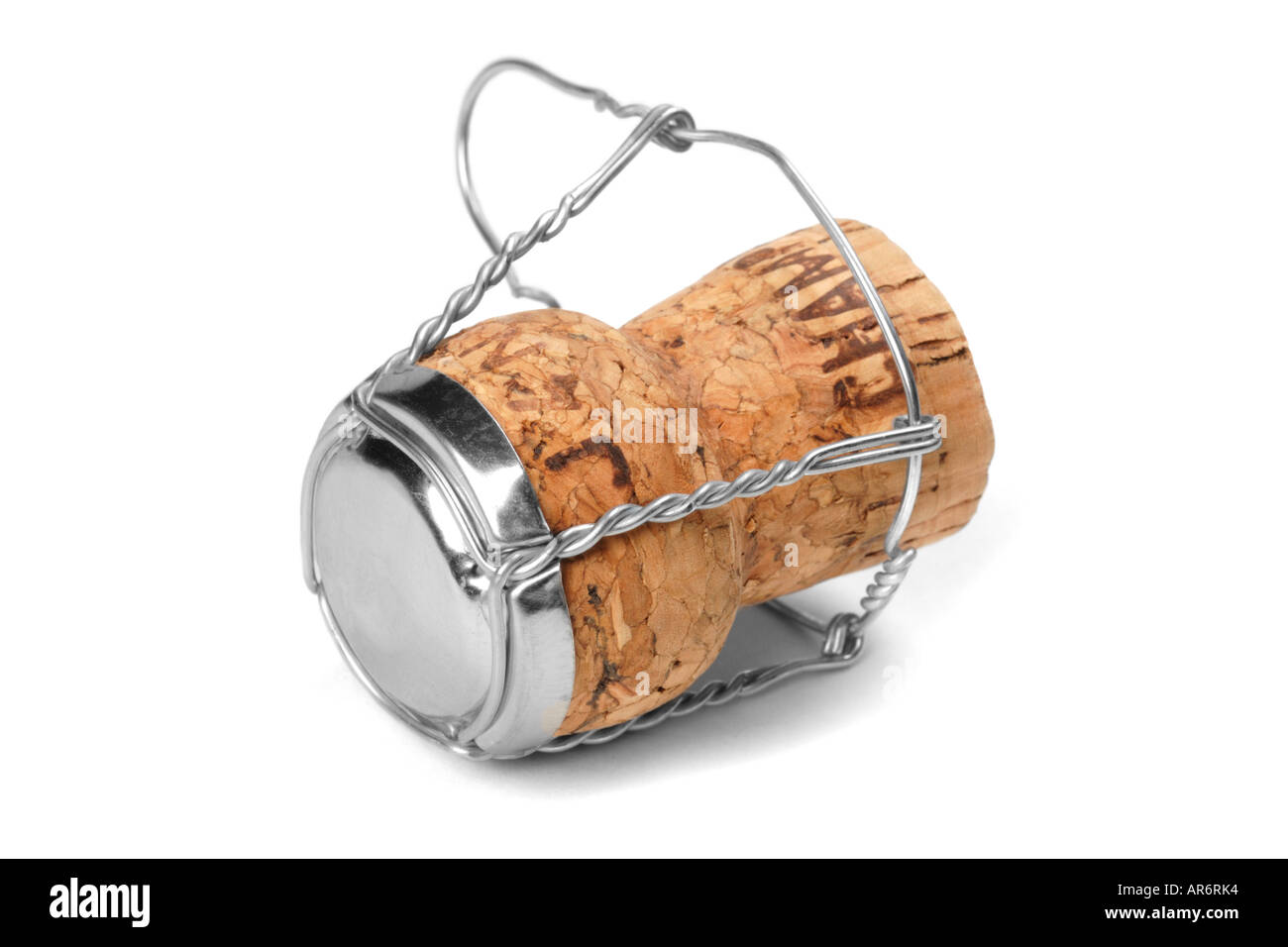 Premium Photo  Close-up of a champagne cork with its cage. cork has a date  of 2021