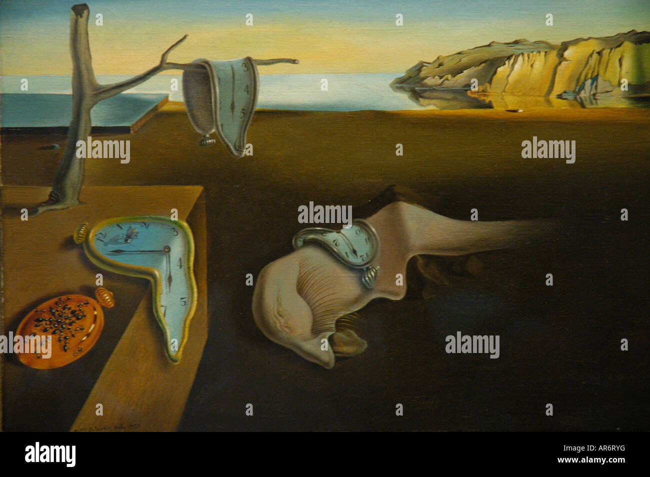 The Persistence of Memory Salvador Dalí Museum of Modern Art New York USA, surrealist painting MoMA Stock Photo