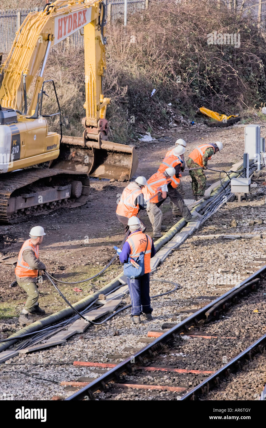 Railtrack worker hires stock photography and images Alamy