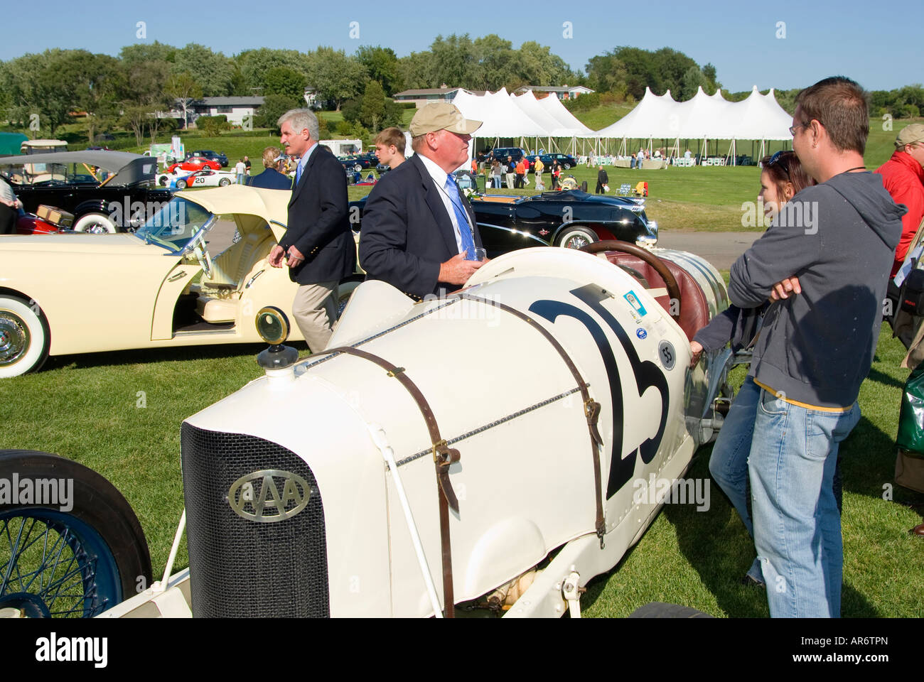 A 1915 Duesenberg at the 2007 Inaugural Barrington Concours D Elegance Stock Photo