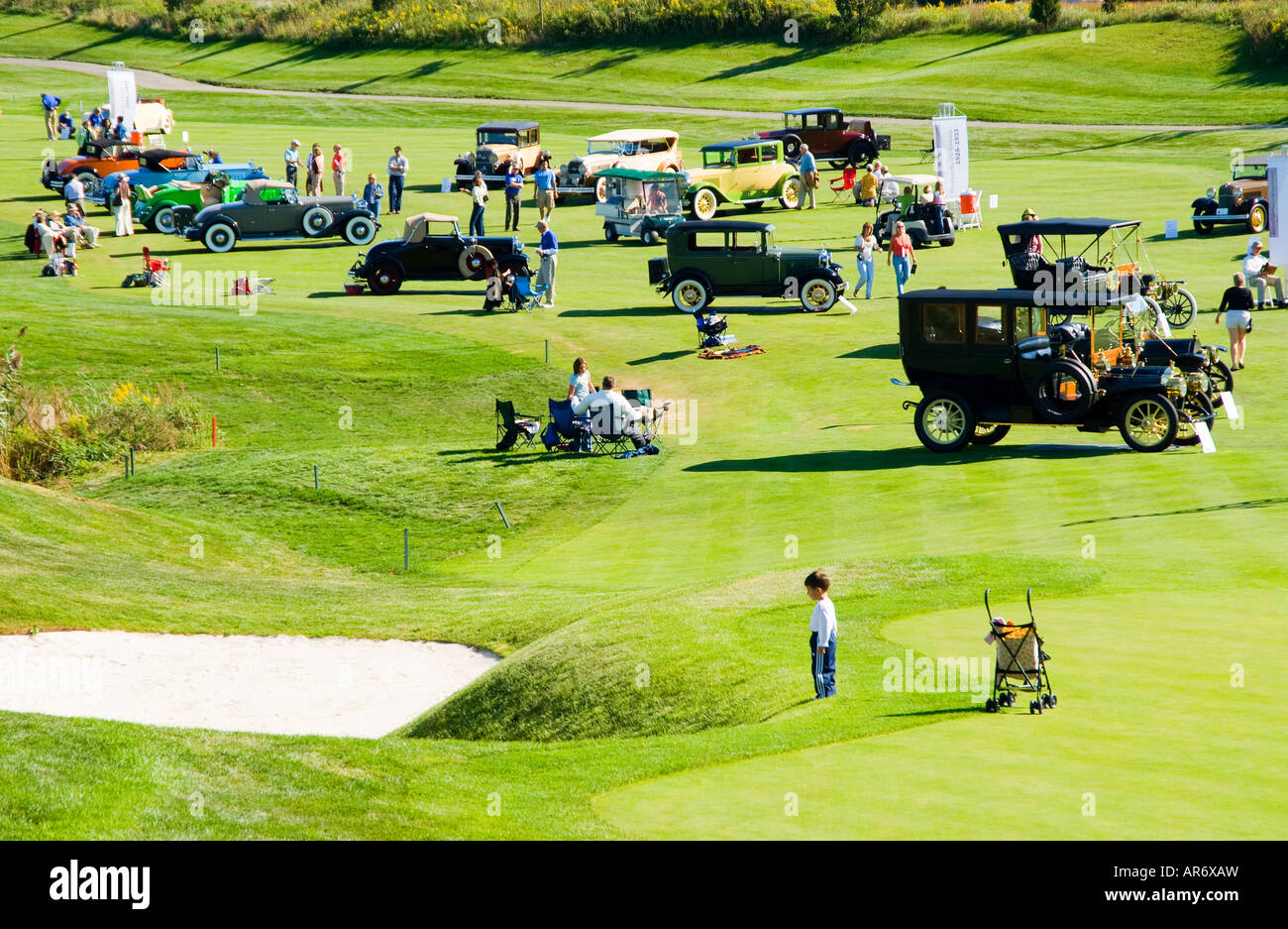 Exhibitors at the 2007 Inaugural Barrington Concours D Elegance Stock Photo