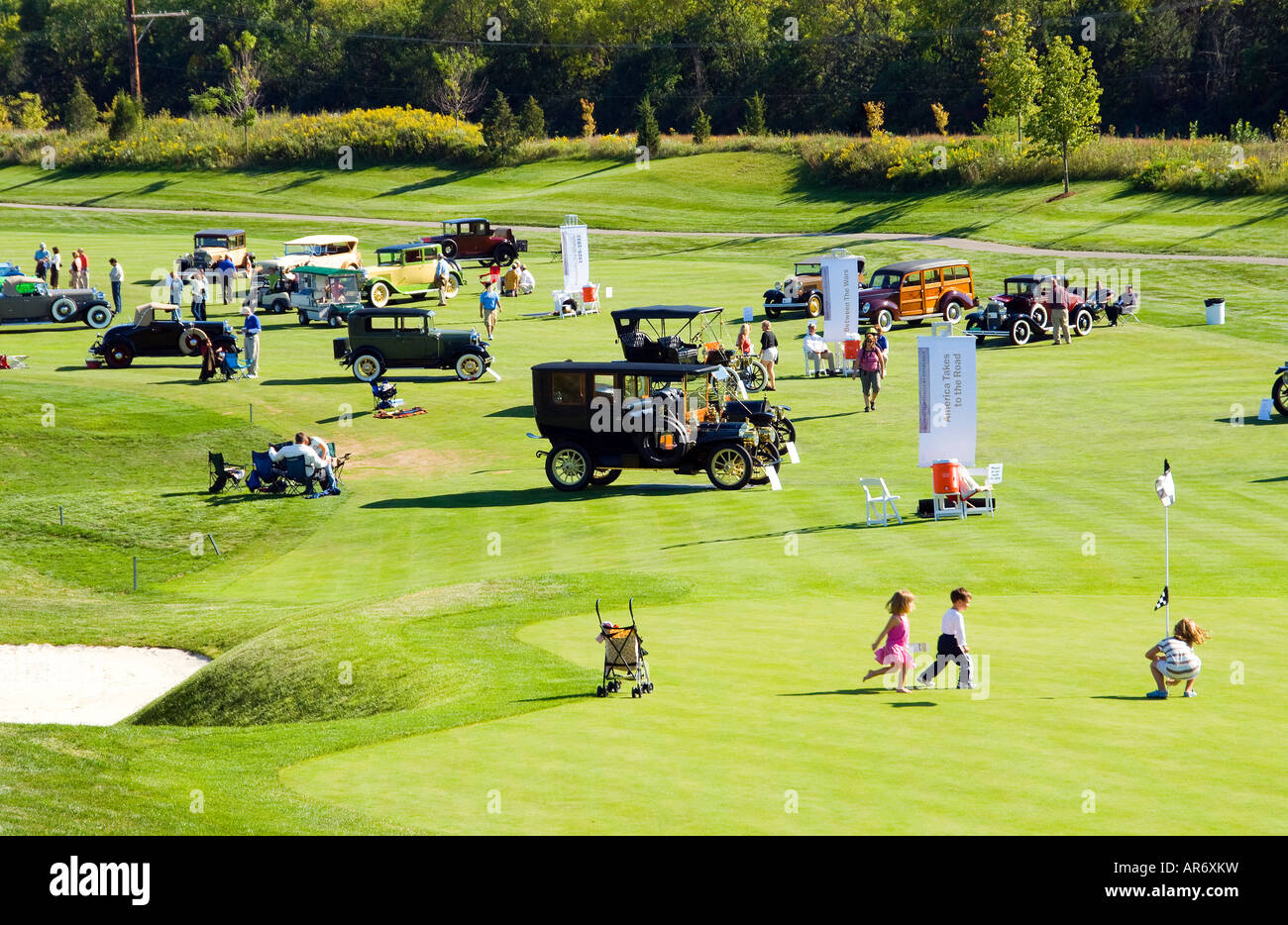 Exhibitors at the 2007 Inaugural Barrington Concours D Elegance Stock Photo