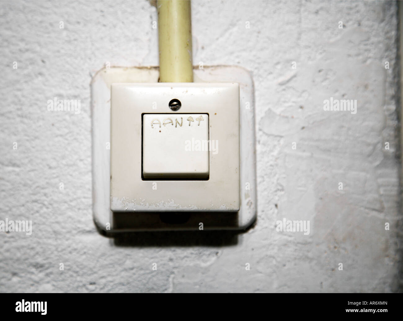 Close up of old and dirty light switch Stock Photo Alamy